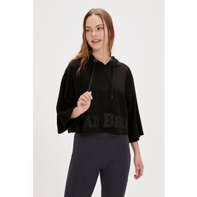 Bad Bear Ella Siyah Hoodie Kadın Sweatshirt