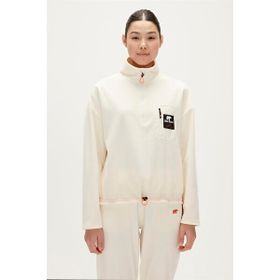 Bad Bear Eva Half-Zip Marshmallow Beyaz Yarım Fermuarlu Kadın Polar Sweatshirt