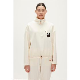 Bad Bear Eva Half-Zip Marshmallow Beyaz Yarım Fermuarlu Kadın Polar Sweatshirt