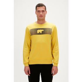 Bad Bear Fancy Crewneck Sarı Erkek Sweatshirt