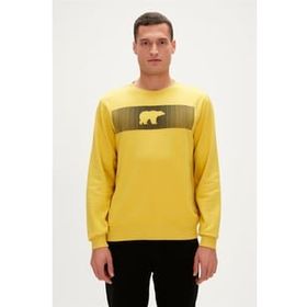 Bad Bear Fancy Crewneck Sarı Erkek Sweatshirt