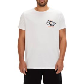Bad Bear Focus Beyaz Baskılı Erkek T-shirt