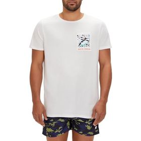 Bad Bear Francis Beyaz Baskılı Erkek T-shirt