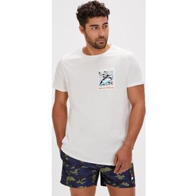 Bad Bear Francis Beyaz Baskılı Erkek T-shirt