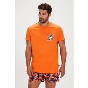 Bad Bear Francis Turuncu Baskılı Erkek T-shirt