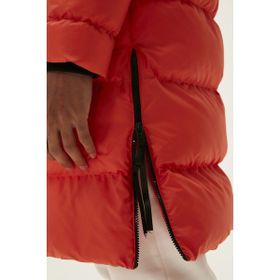 Bad Bear Goose Tail Puffer Turuncu Erkek Kapüşonlu Uzun Mont