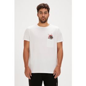 Bad Bear Gotcha Beyaz Baskılı Erkek T-shirt