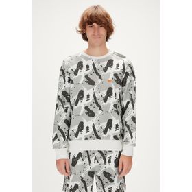 Bad Bear Hardy Crewneck Beyaz Erkek Sweatshirt
