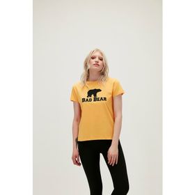 Bad Bear Kadın Hardal Logo Tee Tişört