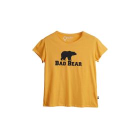 Bad Bear Kadın Hardal Logo Tee Tişört