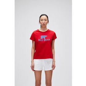 Bad Bear Kadın Kırmızı Logo Tee Tişört