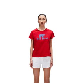 Bad Bear Kadın Kırmızı Logo Tee Tişört