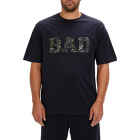 Bad Bear Levin Lacivert Baskılı Oversize Erkek T-shirt