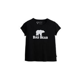 Bad Bear Logo Tee Kadın Siyah Tişört