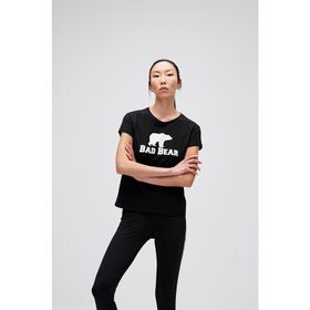 Bad Bear Logo Tee Kadın Siyah Tişört
