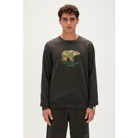 Bad Bear Re-Fınger Crewneck Siyah Erkek Sweatshirt