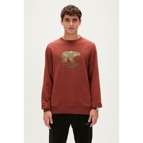 Bad Bear Re-Fınger Crewneck Turuncu Erkek Sweatshirt