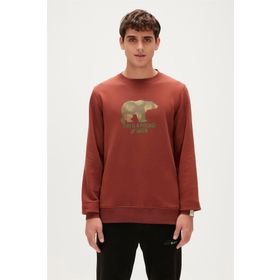 Bad Bear Re-Fınger Crewneck Turuncu Erkek Sweatshirt