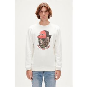 Bad Bear Rebel Crewneck Beyaz Erkek Sweatshirt