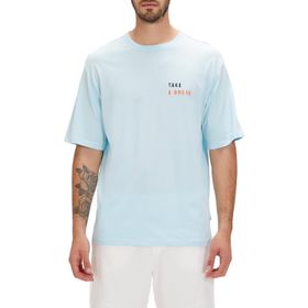 Bad Bear Sand Sky Blue Baskılı Oversize Erkek T-shirt