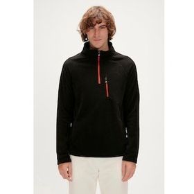 Bad Bear Siyah Husky Half Zip Erkek Polar