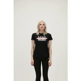 Bad Bear Stay Weird Tee Siyah Kadın T-shirt