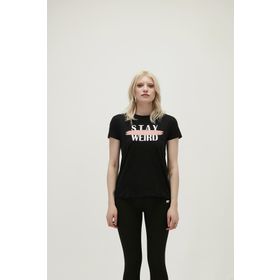 Bad Bear Stay Weird Tee Siyah Kadın T-shirt