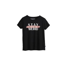 Bad Bear Stay Weird Tee Siyah Kadın T-shirt