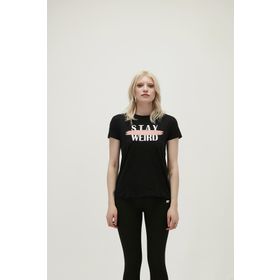 Bad Bear Stay Weird Tee Siyah Kadın T-shirt
