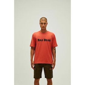 Bad Bear Title Erkek Pembe Bisiklet Yaka Tişört