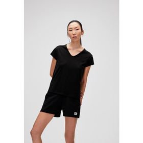 Bad Bear Violet V-Neck Tee Siyah Kadın Tişört