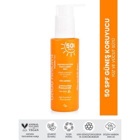 Bade Natural 100 ml 50 SPF Yüz ve Vücut Güneş Sütü