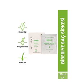 Bade Natural 25 ml 4 Adet Biberiye Besleyici ve Güçlendirici Saç Maskesi