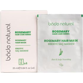 Bade Natural 25 ml 4 Adet Biberiye Besleyici ve Güçlendirici Saç Maskesi