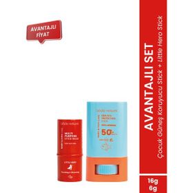 Bade Natural Kids Doğal ve Mineral Filtre SPF50 16 gr Stick Güneş Kremi