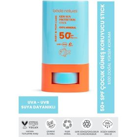Bade Natural Kids Doğal ve Mineral Filtre SPF50 16 gr Stick Güneş Kremi