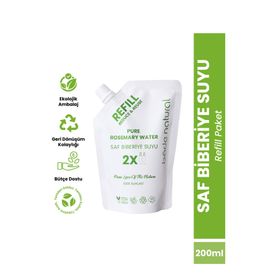 Bade Natural Refill Biberiye Suyu 200 ml Saç Toniği
