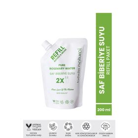 Bade Natural Refill Biberiye Suyu 200 ml Saç Toniği
