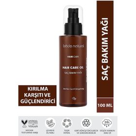 Bade Natural Yıpranmış Saçlara Özel Güçlendirici ve Besleyici 100 ml Saç Bakım Yağı
