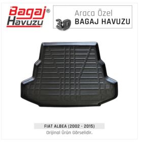 Badela Fiat Albea 2010 3D Kauçuk Bagaj Havuzu