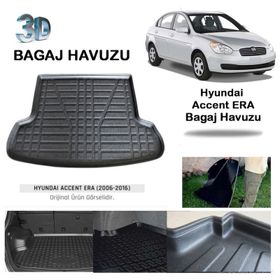 Badela Hyundai Accent Era 2008 3D Kauçuk Bagaj Havuzu