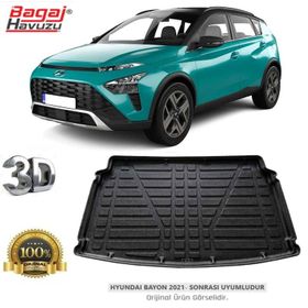Badela Hyundai Bayon 2021 3D Kauçuk Bagaj Havuzu
