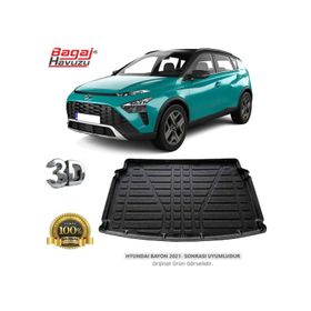 Badela Hyundai Bayon 2021 3D Kauçuk Bagaj Havuzu