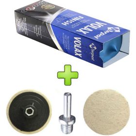 Badem10 1 kg+Polisaj Keçesi 115 mm Don Yağı Polisaj Parlatma Metal Cila