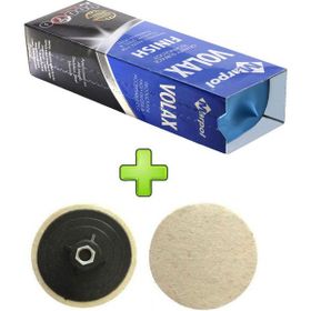 Badem10 1 kg+Polisaj Keçesi 115 mm Don Yağı Polisaj Parlatma Metal Cila