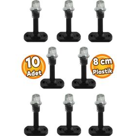 Badem10 10 Adet 8 cm Siyah Mobilya Kapı Arkası Durdurucu