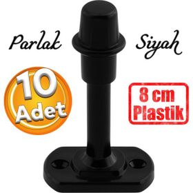 Badem10 10 Adet 8 cm Siyah Mobilya Kapı Arkası Durdurucu
