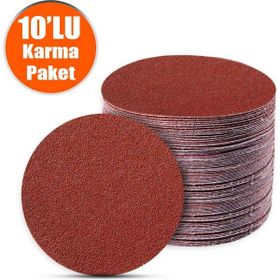Badem10 10 Adet Cırt Zımpara 115 mm Spiral Avuç Taşlama Karma Paket