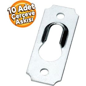Badem10 10 Adet Tablo Çerçeve Askısı Bombeli Çerçeve Takma Aparatı