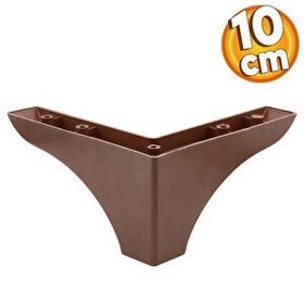 Badem10 10 cm Kahverengi Ahşap Desenli Baza Ayak Rose Lüks Mobilya Kanepe Sehpa Puf Koltuk Ayağı